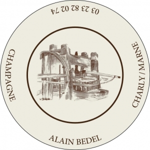 CHAMPAGNE ALAIN BEDEL - PLAQUE MUSELET VIEILLES VIGNES