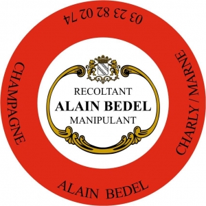 CHAMPAGNE ALAIN BEDEL - PLAQUE MUSELET ROSE (avt 2013)
