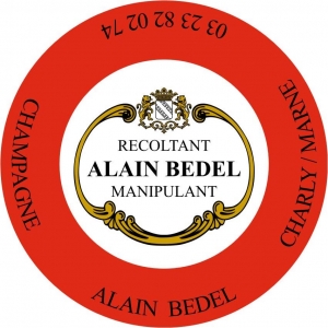 CHAMPAGNE ALAIN BEDEL - PLAQUE MUSELET ROSE (avt 2013)