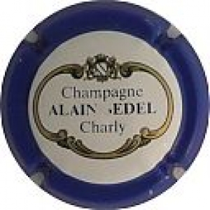 CHAMPAGNE ALAIN BEDEL - PLAQUE MUSELET RESERVE (ancienne)